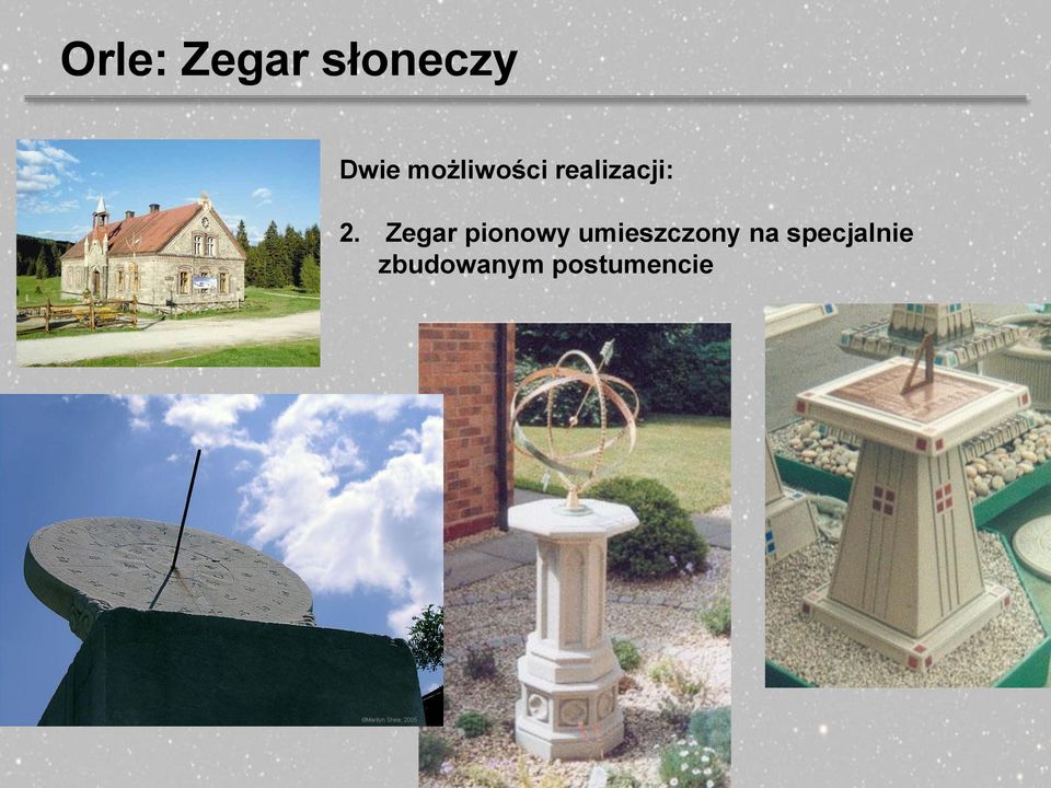 Zegar pionowy umieszczony na