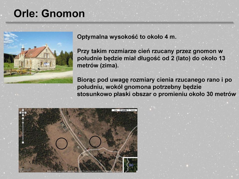 od 2 (lato) do około 13 metrów (zima).