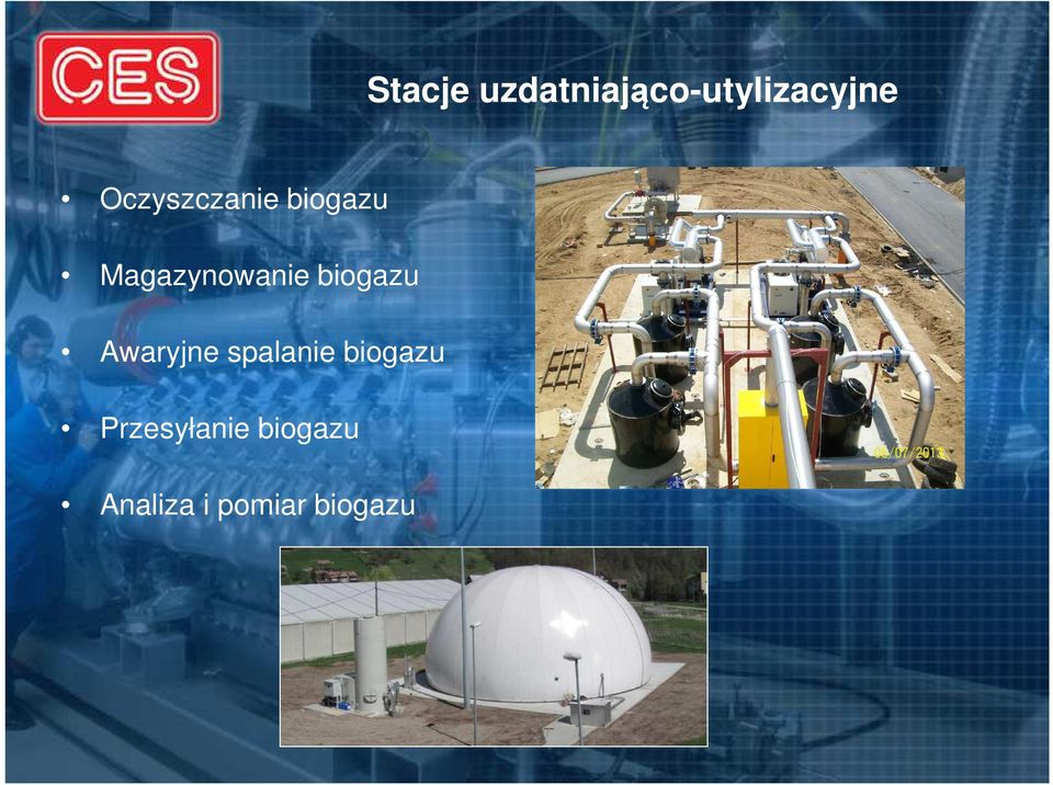 biogazu Awaryjne spalanie biogazu