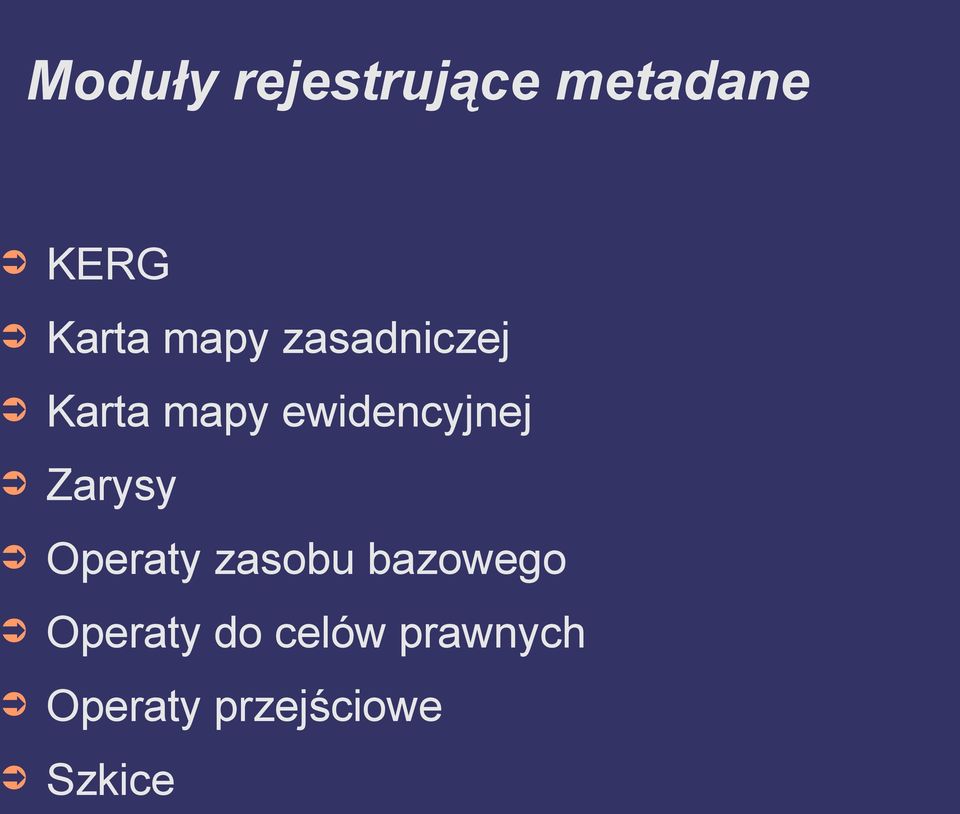 Zarysy Operaty zasobu bazowego Operaty