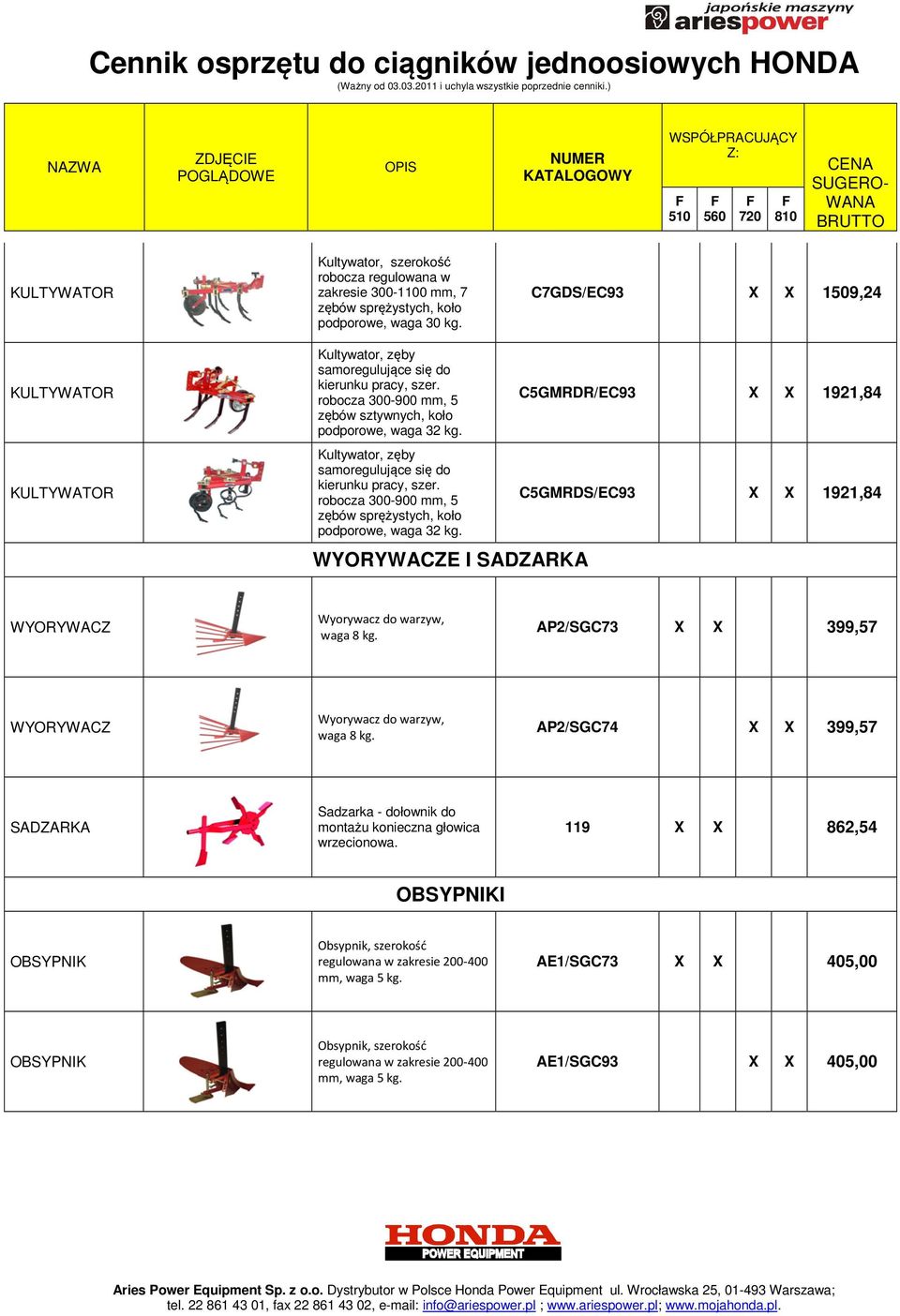 WYORYWACZE I SADZARKA C5GMRDR/EC93 X X 1921,84 C5GMRDS/EC93 X X 1921,84 WYORYWACZ Wyorywacz do warzyw, waga 8 kg. AP2/SGC73 X X 399,57 WYORYWACZ Wyorywacz do warzyw, waga 8 kg.