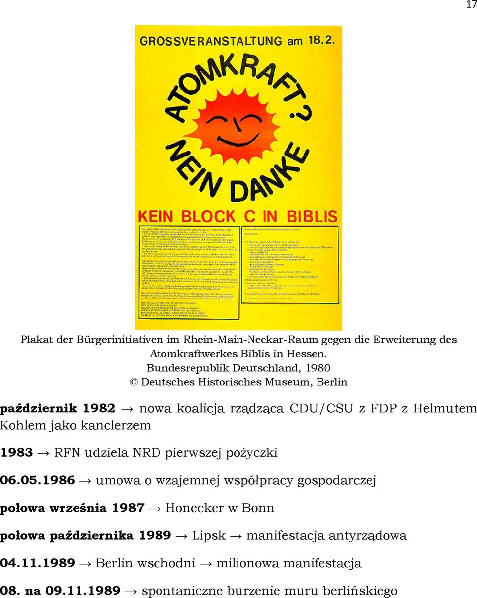 jako kanclerzem 1983 RFN udziela NRD pierwszej pożyczki 06.05.