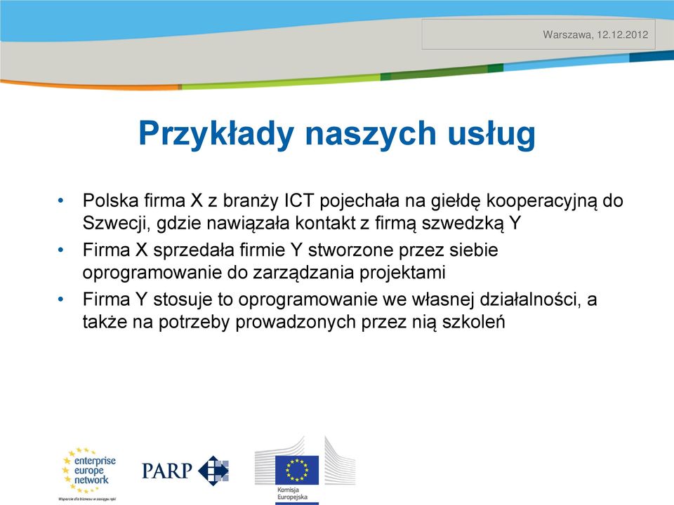 stworzone przez siebie oprogramowanie do zarządzania projektami Firma Y stosuje to