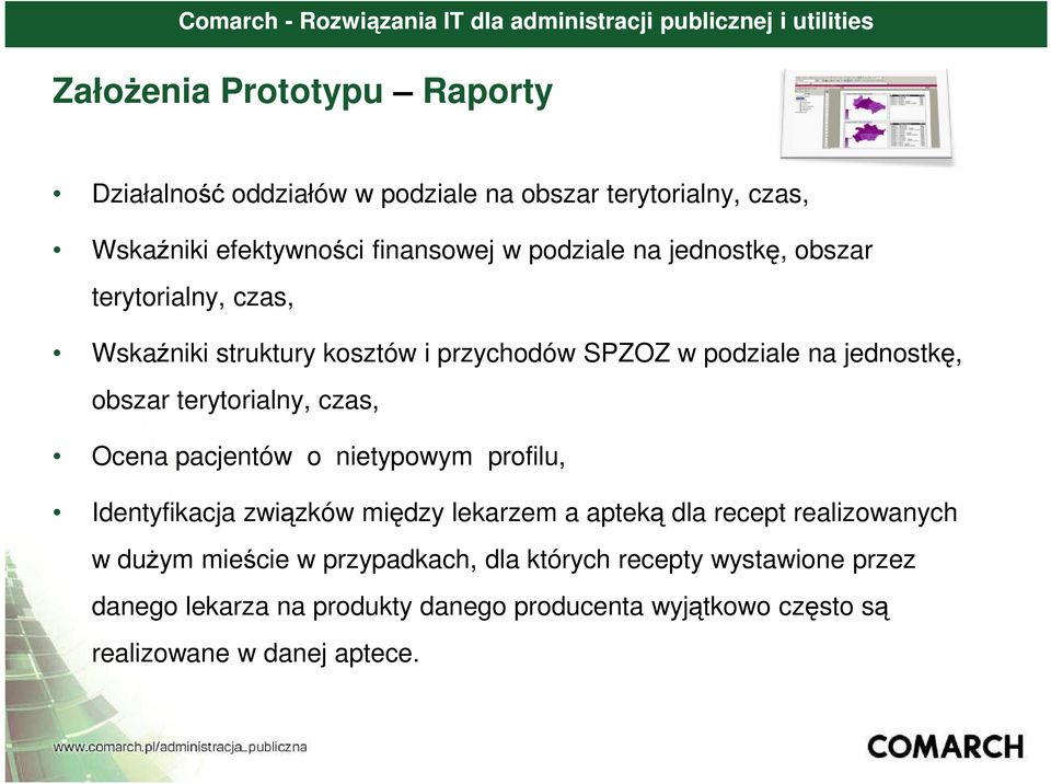 czas, Ocena pacjentów o nietypowym profilu, Identyfikacja związków między lekarzem a apteką dla recept realizowanych w dużym mieście w