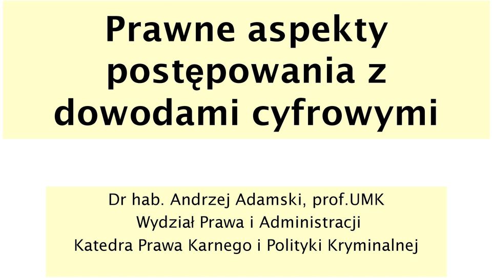 umk Wydział Prawa i Administracji