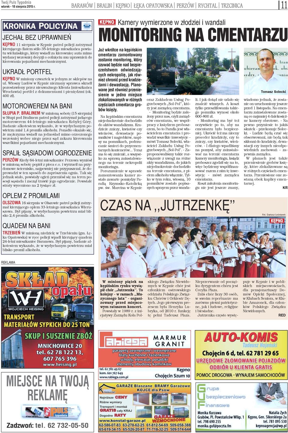 UKRAD PORTFEL KÊPNO W miniony czwartek w jednym ze sklepów na ul.