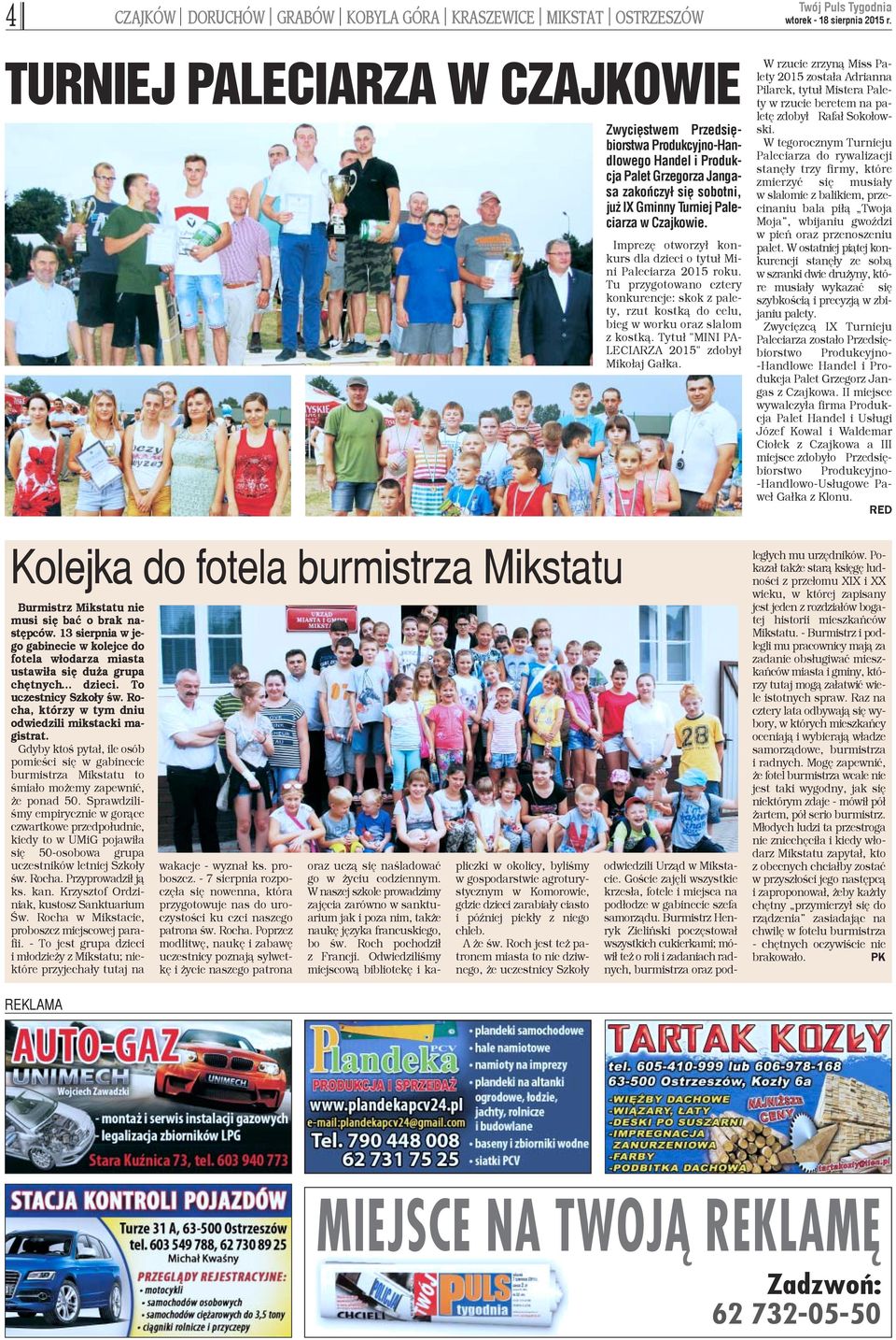 Gdyby ktoœ pyta³, ile osób pomieœci siê w gabinecie burmistrza Mikstatu to œmia³o mo emy zapewniæ, e ponad 50.
