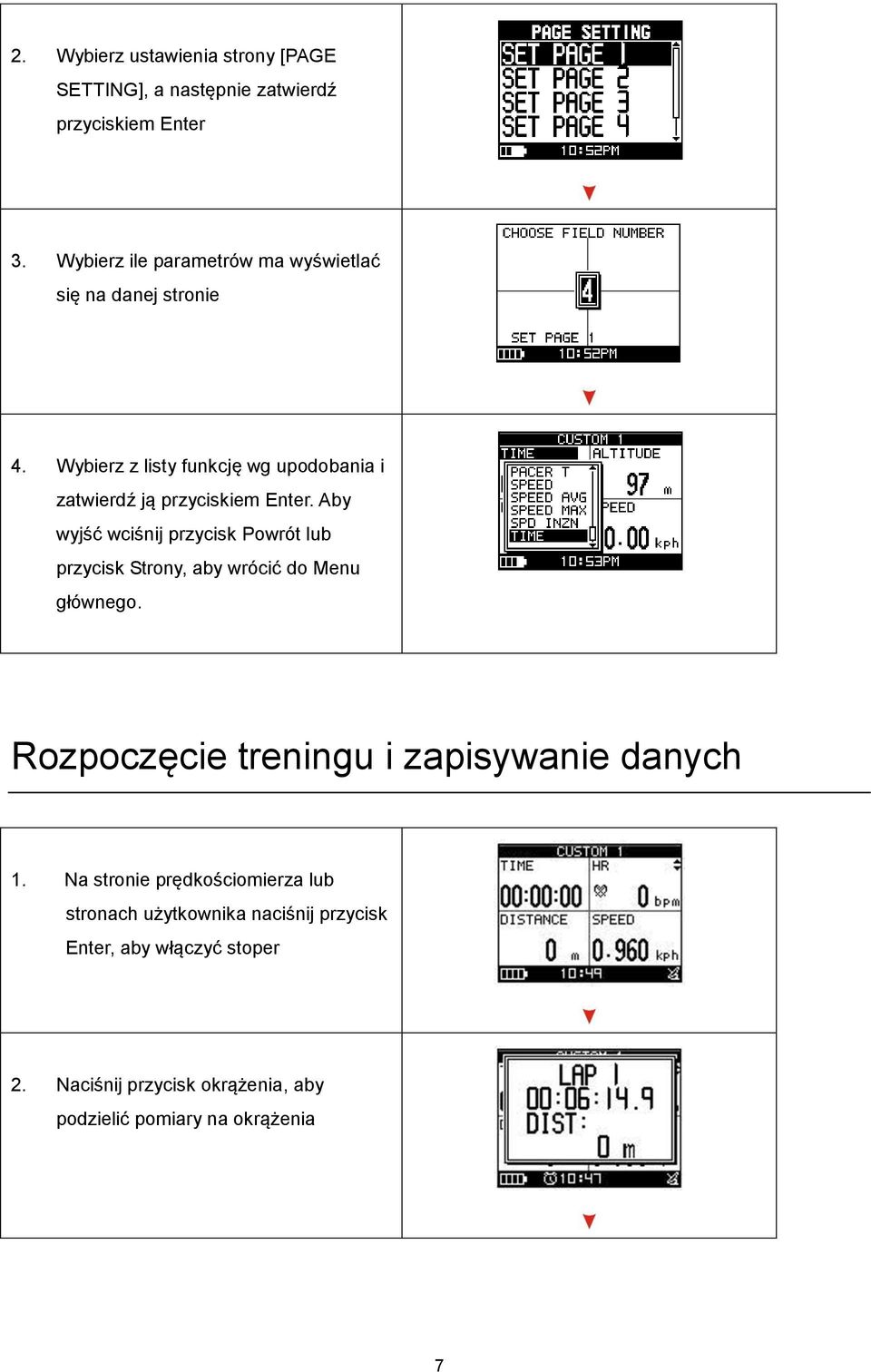 Wybierz z listy funkcję wg upodobania i zatwierdź ją przyciskiem Enter.