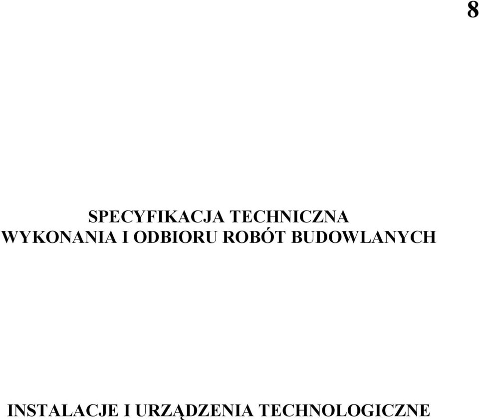 BUDOWLANYCH INSTALACJE I