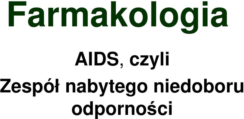 Zespół nabytego