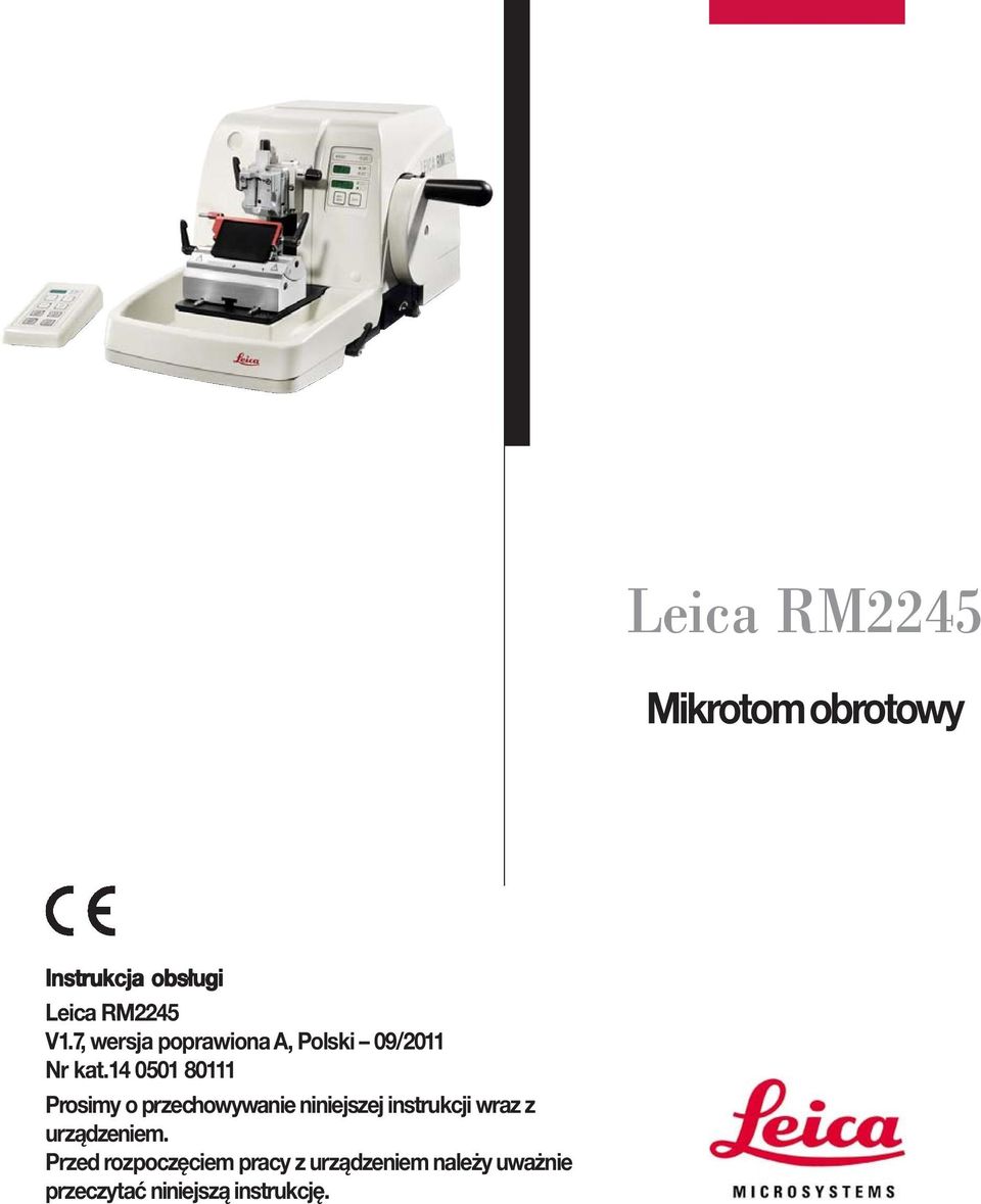 14 0501 80111 Prosimy o przechowywanie niniejszej instrukcji