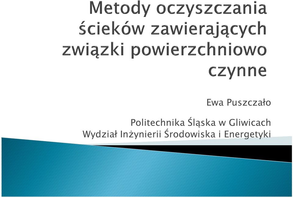 Gliwicach Wydział