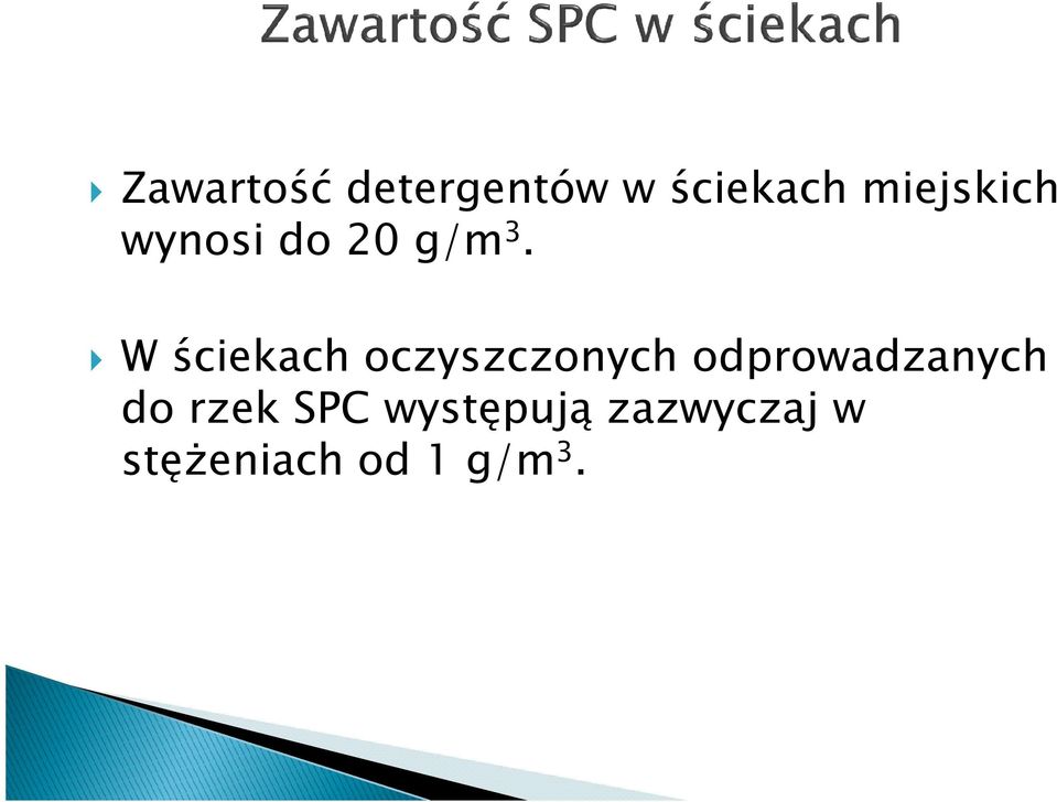 W ściekach oczyszczonych odprowadzanych W