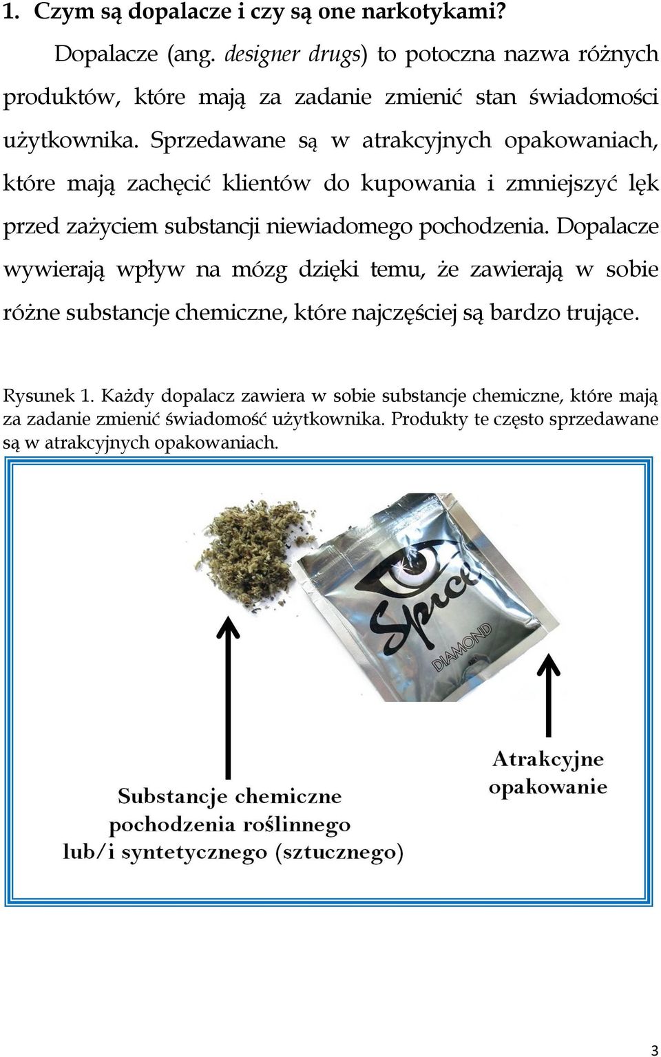 Sprzedawane są w atrakcyjnych opakowaniach, które mają zachęcić klientów do kupowania i zmniejszyć lęk przed zażyciem substancji niewiadomego pochodzenia.