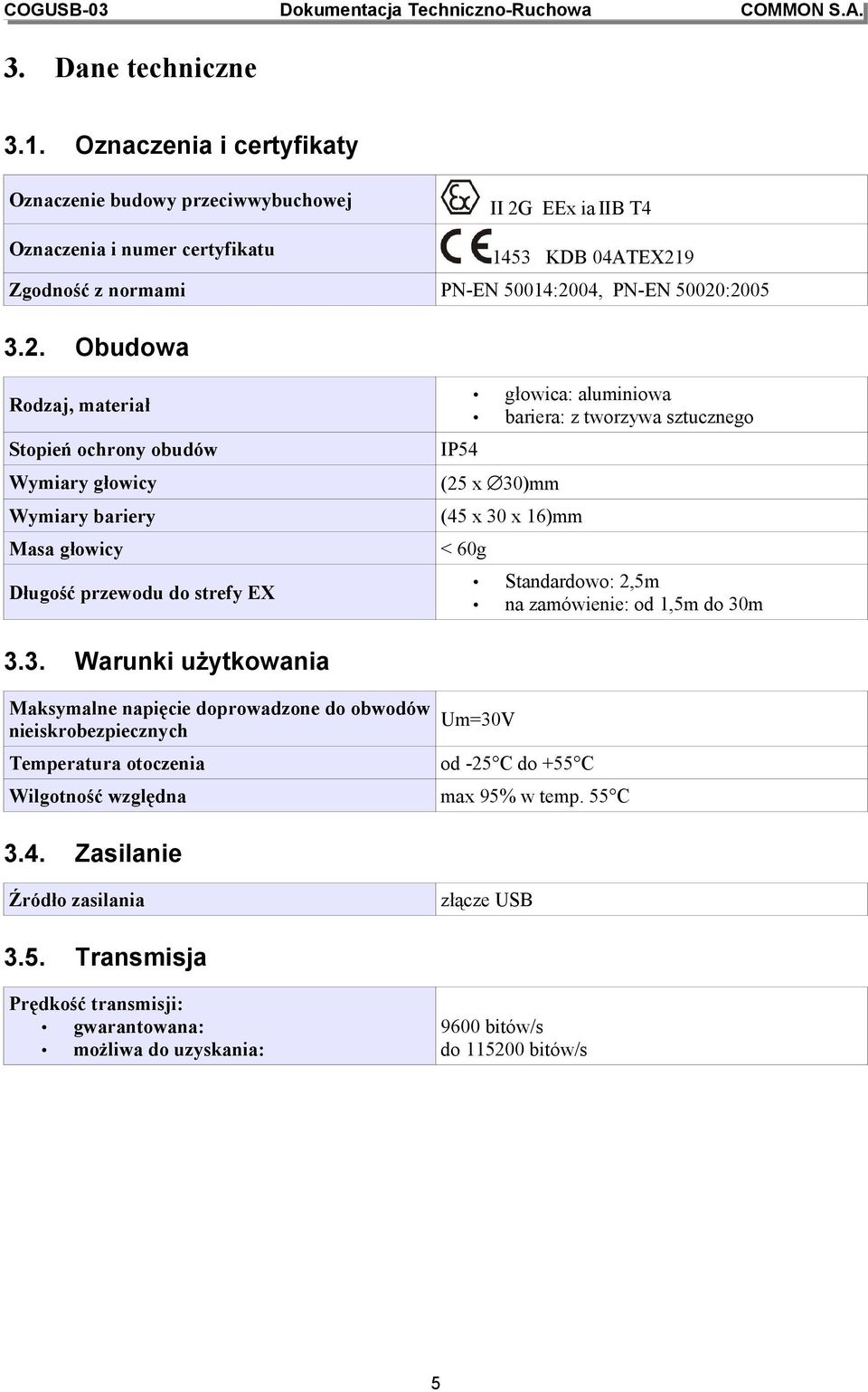 9 Zgodność z normami 3.2.