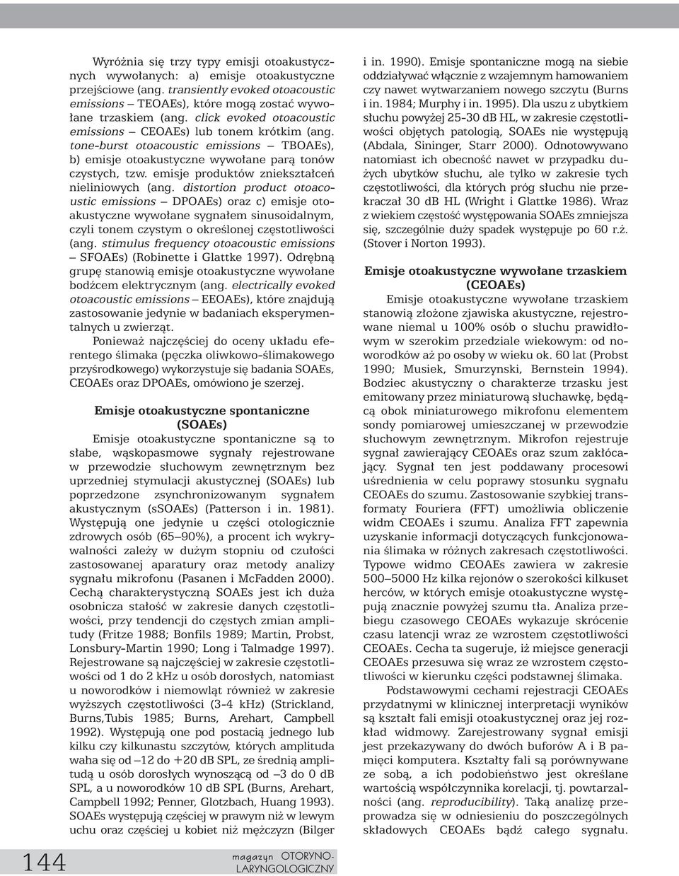 emisje produktów zniekszta ceƒ nieliniowych (ang.