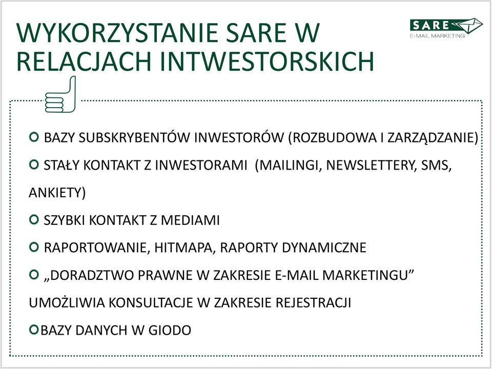 SZYBKI KONTAKT Z MEDIAMI RAPORTOWANIE, HITMAPA, RAPORTY DYNAMICZNE DORADZTWO PRAWNE W