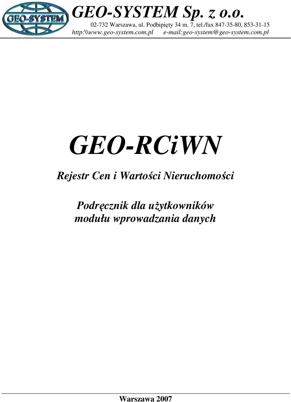 pl e-mail:geo-system@geo-system.com.