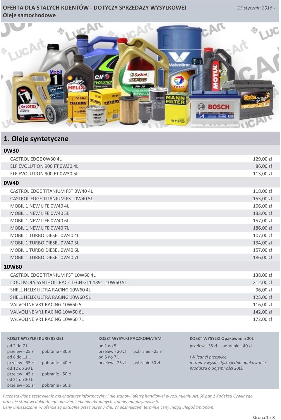 CASTROL EDGE TITANIUM FST 10W60 4L LIQUI MOLY SYNTHOIL RACE TECH GT1 1391 10W60 5L SHELL HELIX ULTRA RACING 10W60 4L SHELL HELIX ULTRA RACING 10W60 5L VALVOLINE VR1 RACING 10W60 5L VALVOLINE VR1