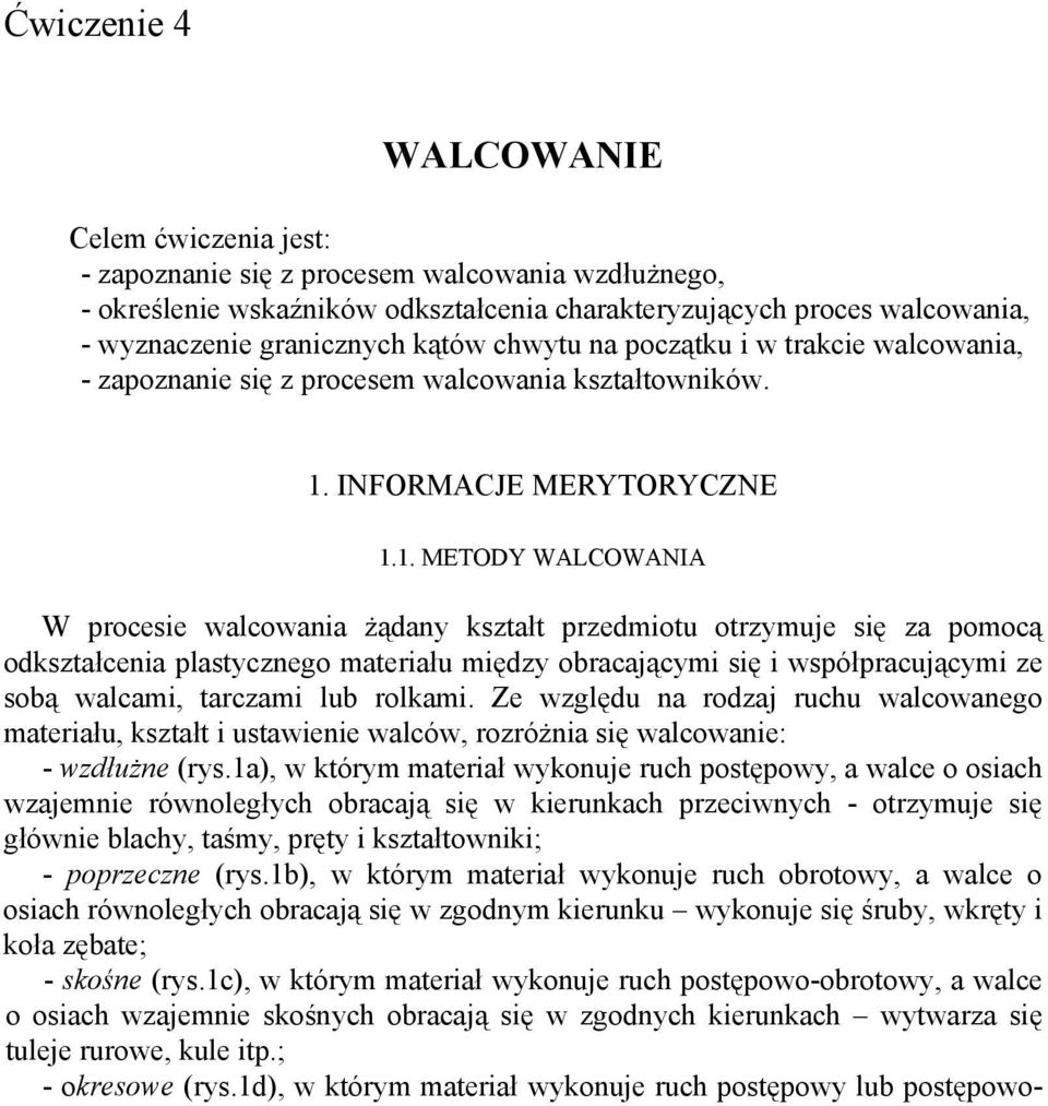 INFORMACJE MERYTORYCZNE 1.