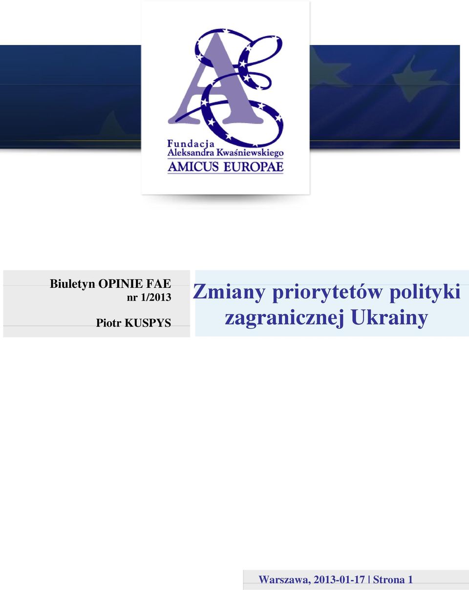 priorytetów polityki
