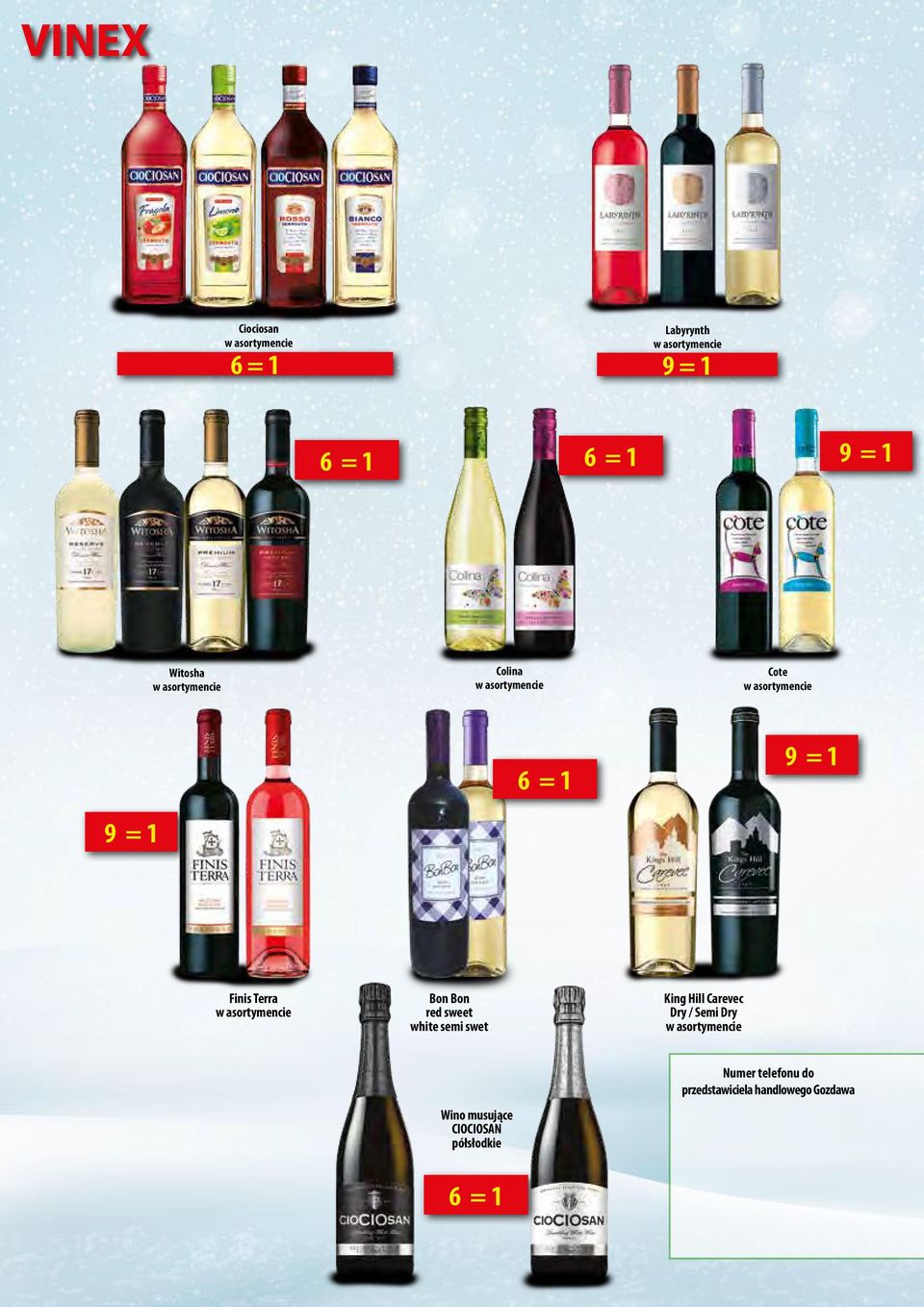 semi swet King Hill Carevec Dry / Semi Dry Wino musujące CIOCIOSAN