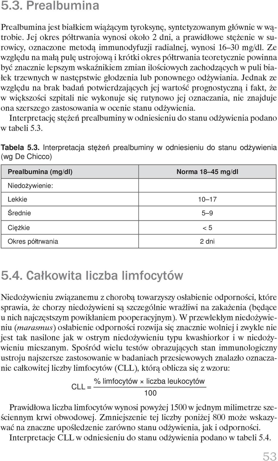 Ze względu na małą pulę ustrojową i krótki okres półtrwania teoretycznie powinna być znacznie lepszym wskaźnikiem zmian ilościowych zachodzących w puli białek trzewnych w następstwie głodzenia lub