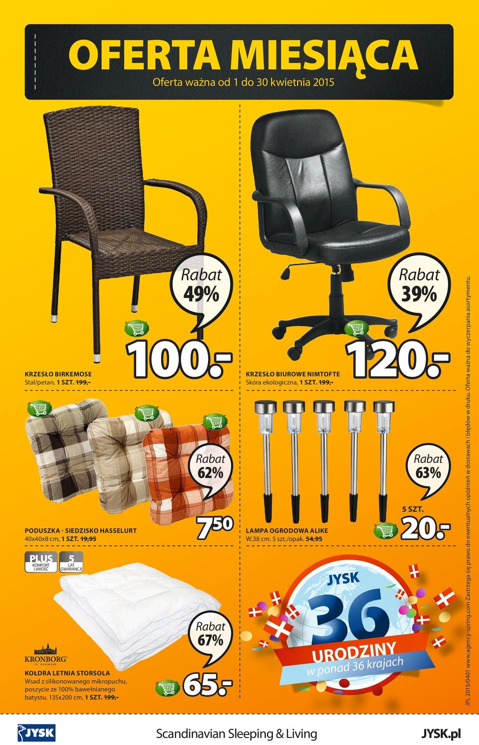 - 5 67% KOŁDRA LETNIA STORSOLA Wsad z silikonowanego mikropuchu, poszycie ze 100% bawełnianego batystu. 135x200 cm, 1 SZT. 199,- 4124050 65.