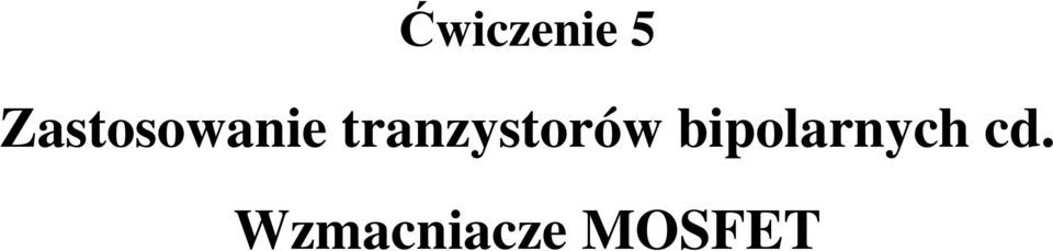 tranzystorów