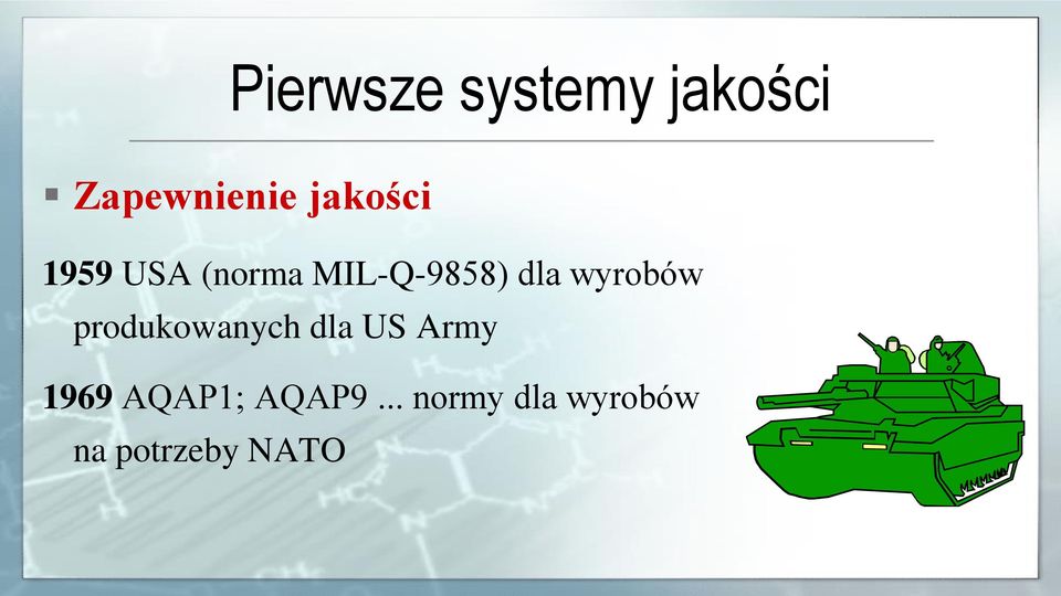 wyrobów produkowanych dla US Army 1969