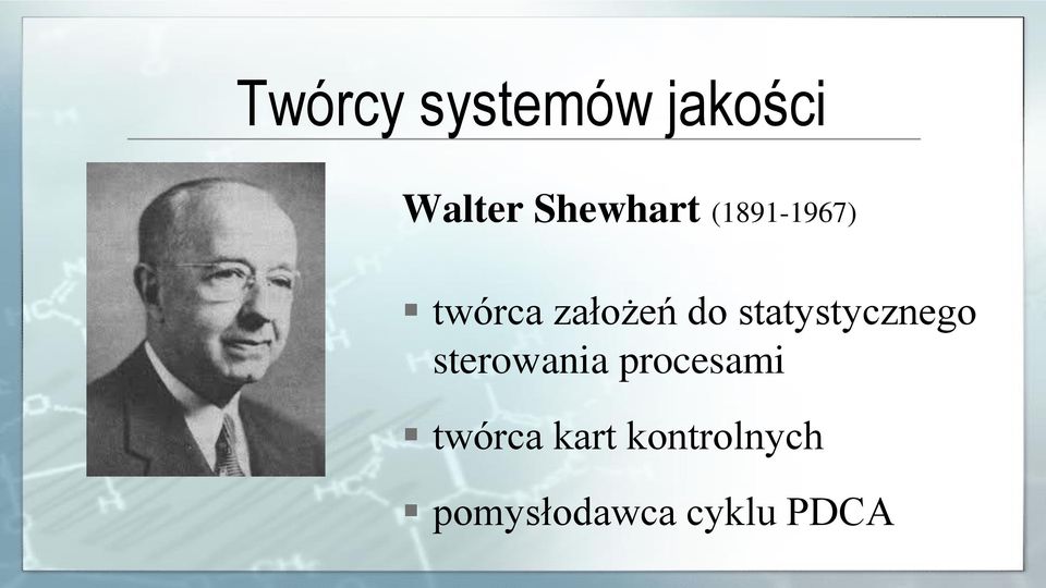 statystycznego sterowania procesami
