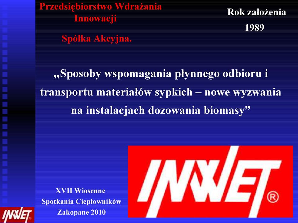 transportu materiałów sypkich nowe wyzwania na instalacjach