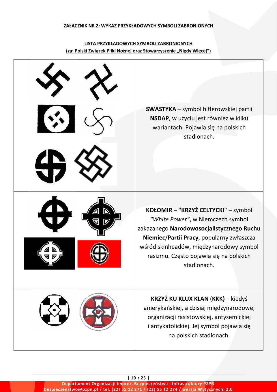 KOŁOMIR "KRZYŻ CELTYCKI" symbol "White Power, w Niemczech symbol zakazanego Narodowosocjalistycznego Ruchu Niemiec/Partii Pracy, popularny zwłaszcza wśród skinheadów,
