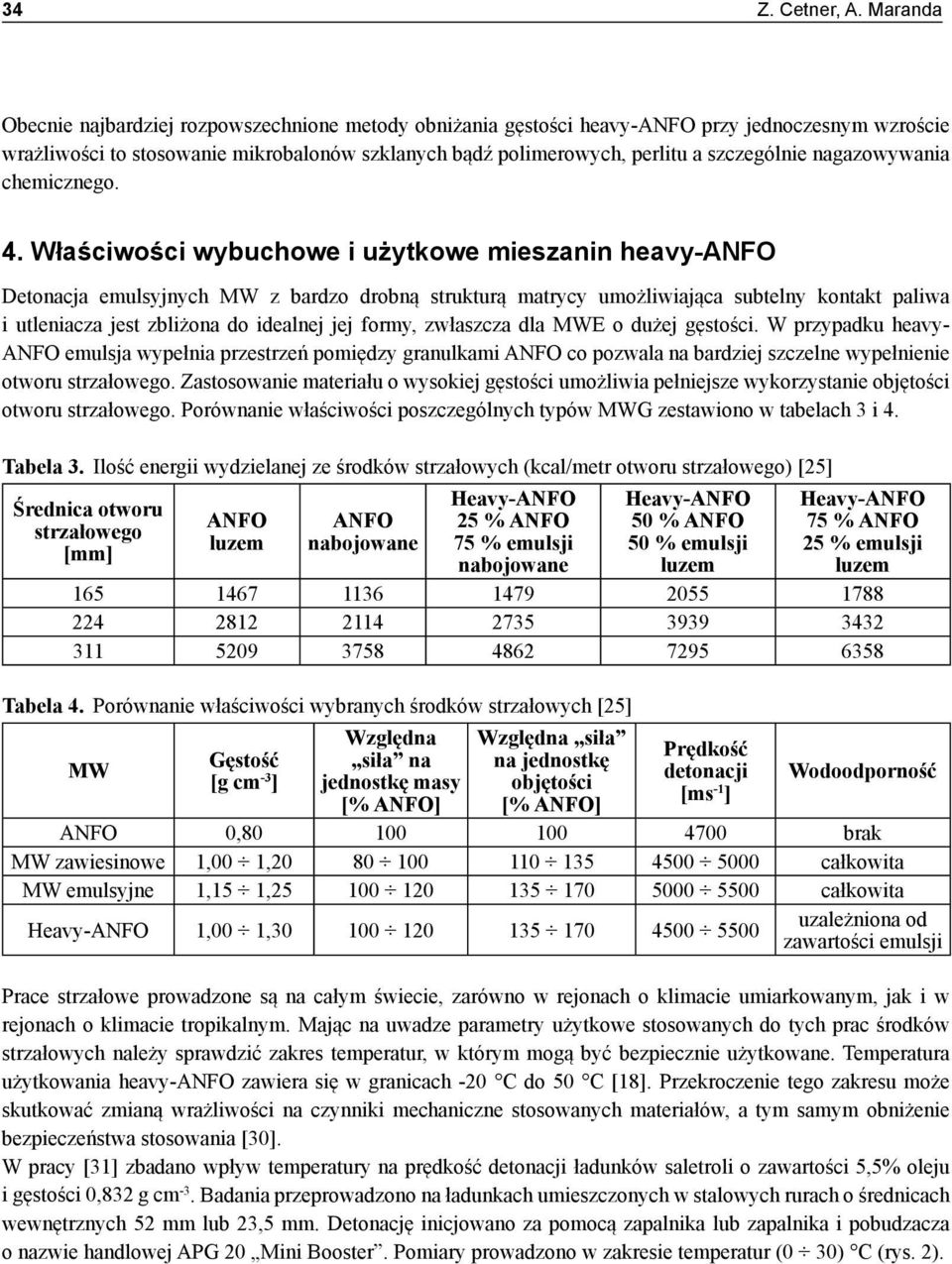 nagazowywania chemicznego. 4.
