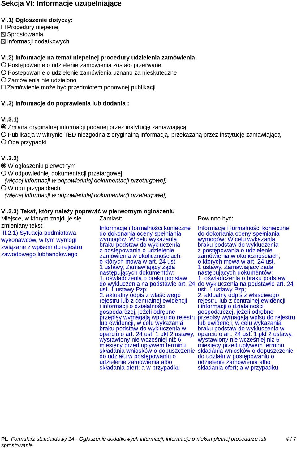 udzielono Zamówienie może być przedmiotem ponownej publikacji VI.3)