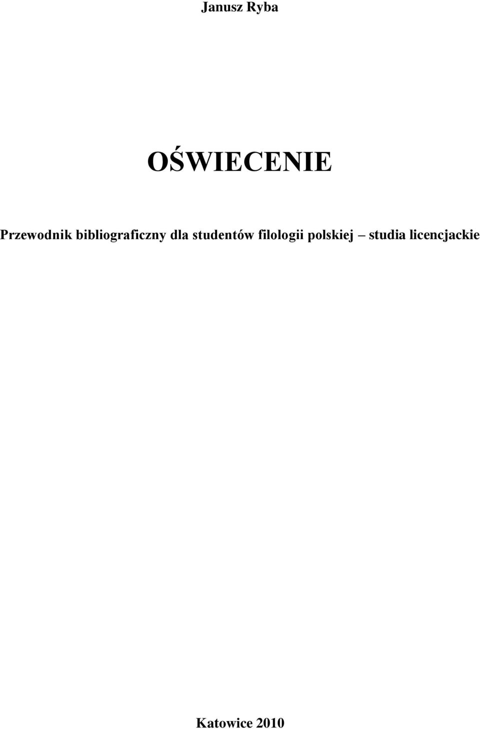 dla studentów filologii
