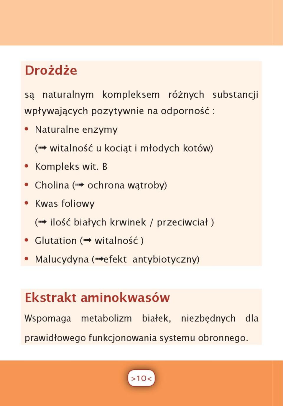 B Cholina ( ochrona wątroby) Kwas foliowy ( ilość białych krwinek / przeciwciał ) Glutation ( witalność