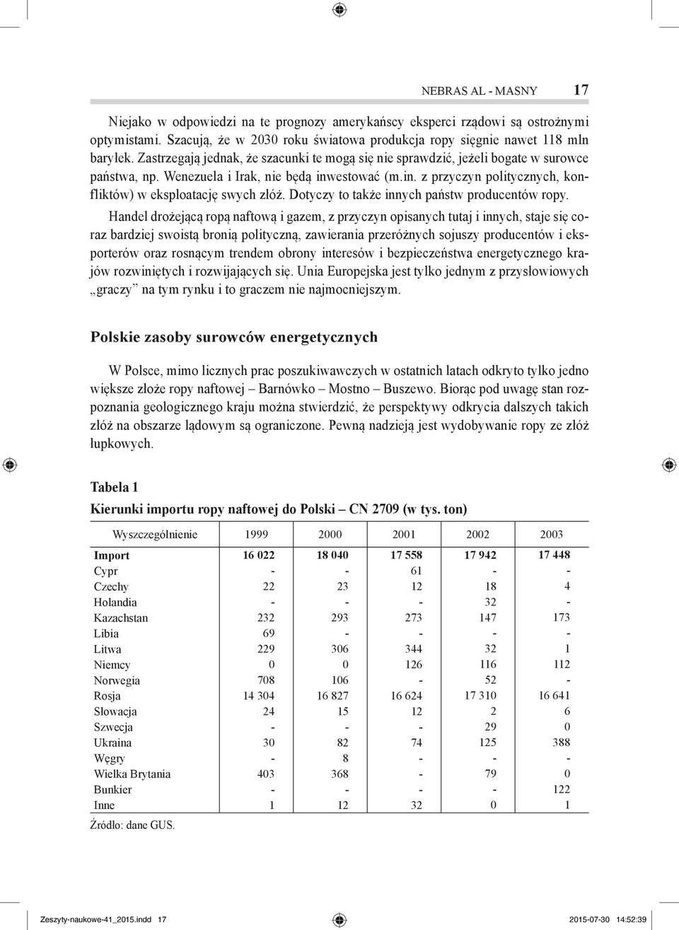 Dotyczy to także innych państw producentów ropy.