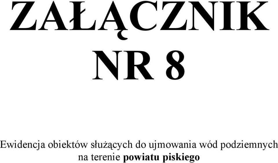 ujmoania ód podziemnych