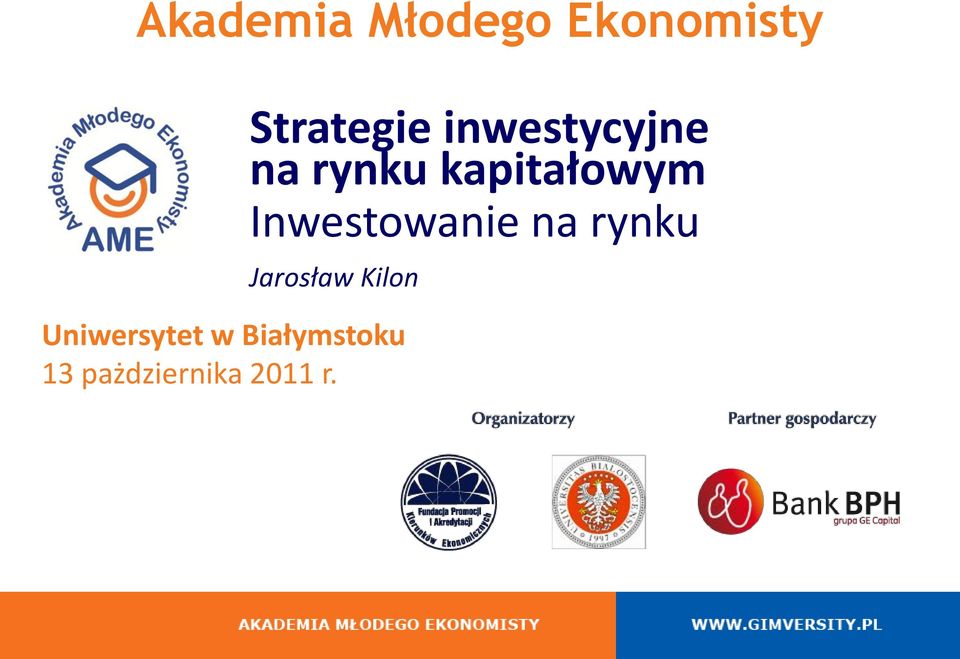 Strategie inwestycyjne na rynku