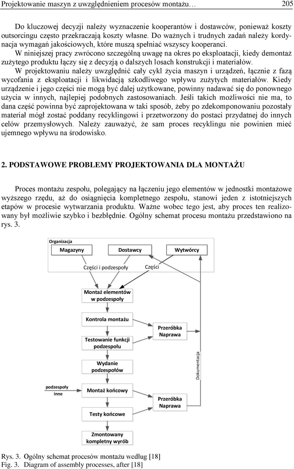 W niniejszej pracy zwrócono szczególną uwagę na okres po eksploatacji, kiedy demontaż zużytego produktu łączy się z decyzją o dalszych losach konstrukcji i materiałów.