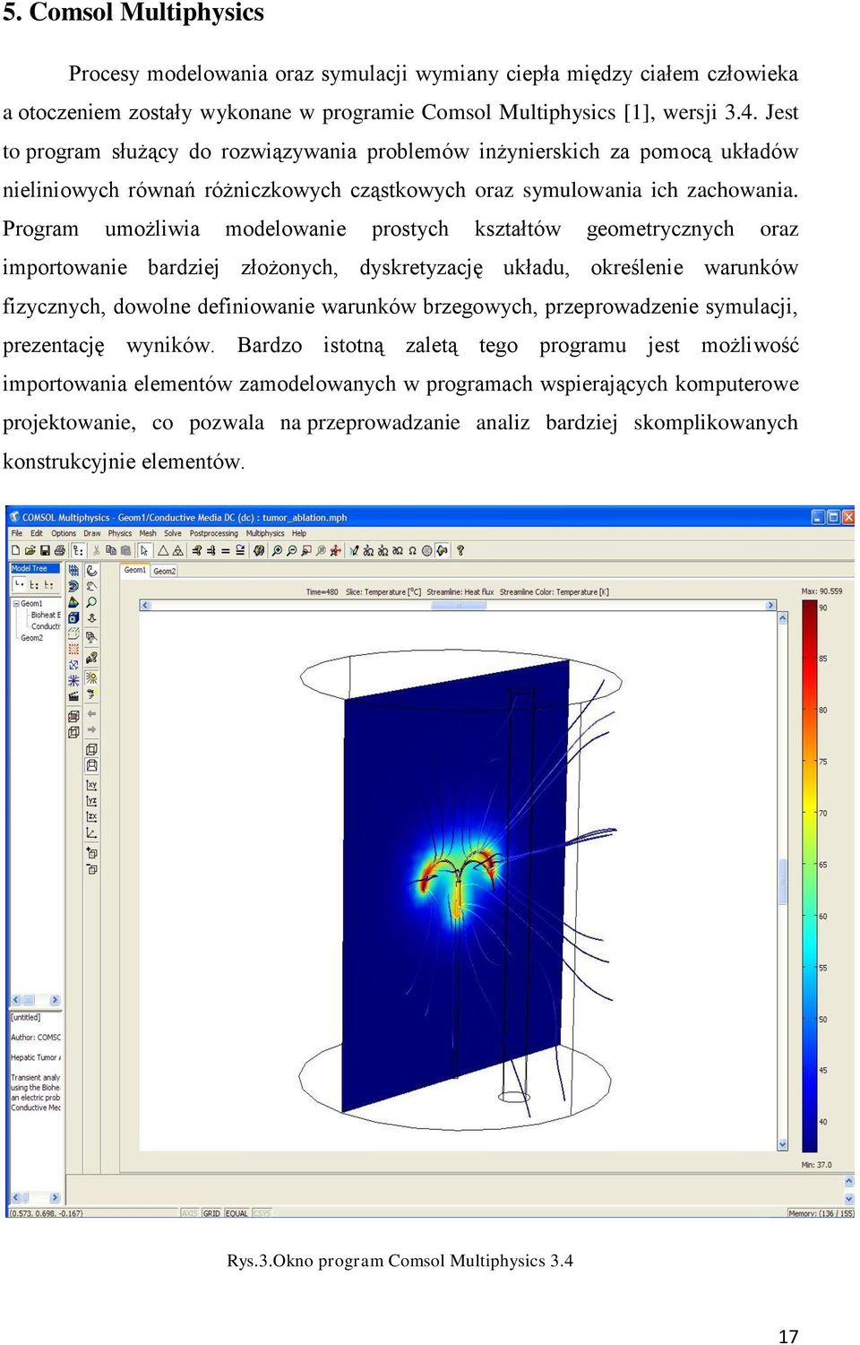 Program umożliwia modelowanie prostych kształtów geometrycznych oraz importowanie bardziej złożonych, dyskretyzację układu, określenie warunków fizycznych, dowolne definiowanie warunków brzegowych,