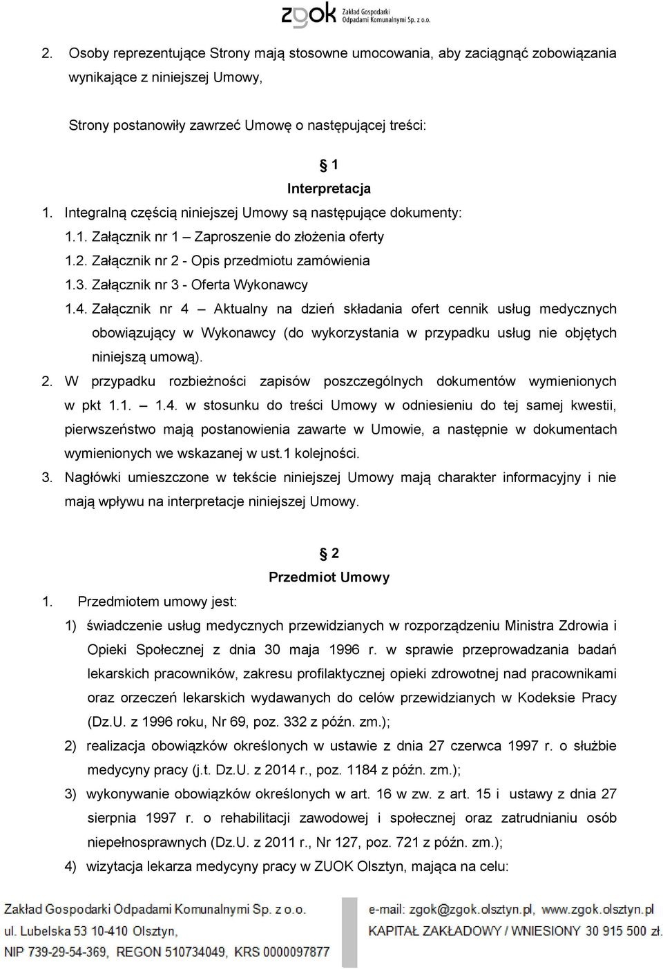 Załącznik nr 3 - Oferta Wykonawcy 1.4.