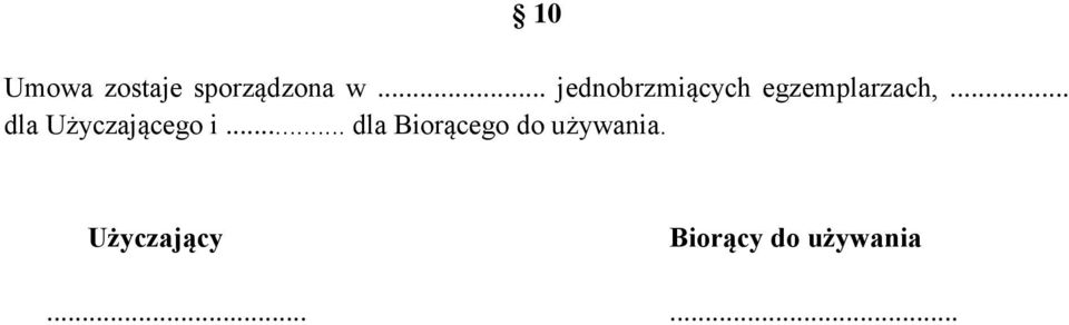 .. dla Użyczającego i.