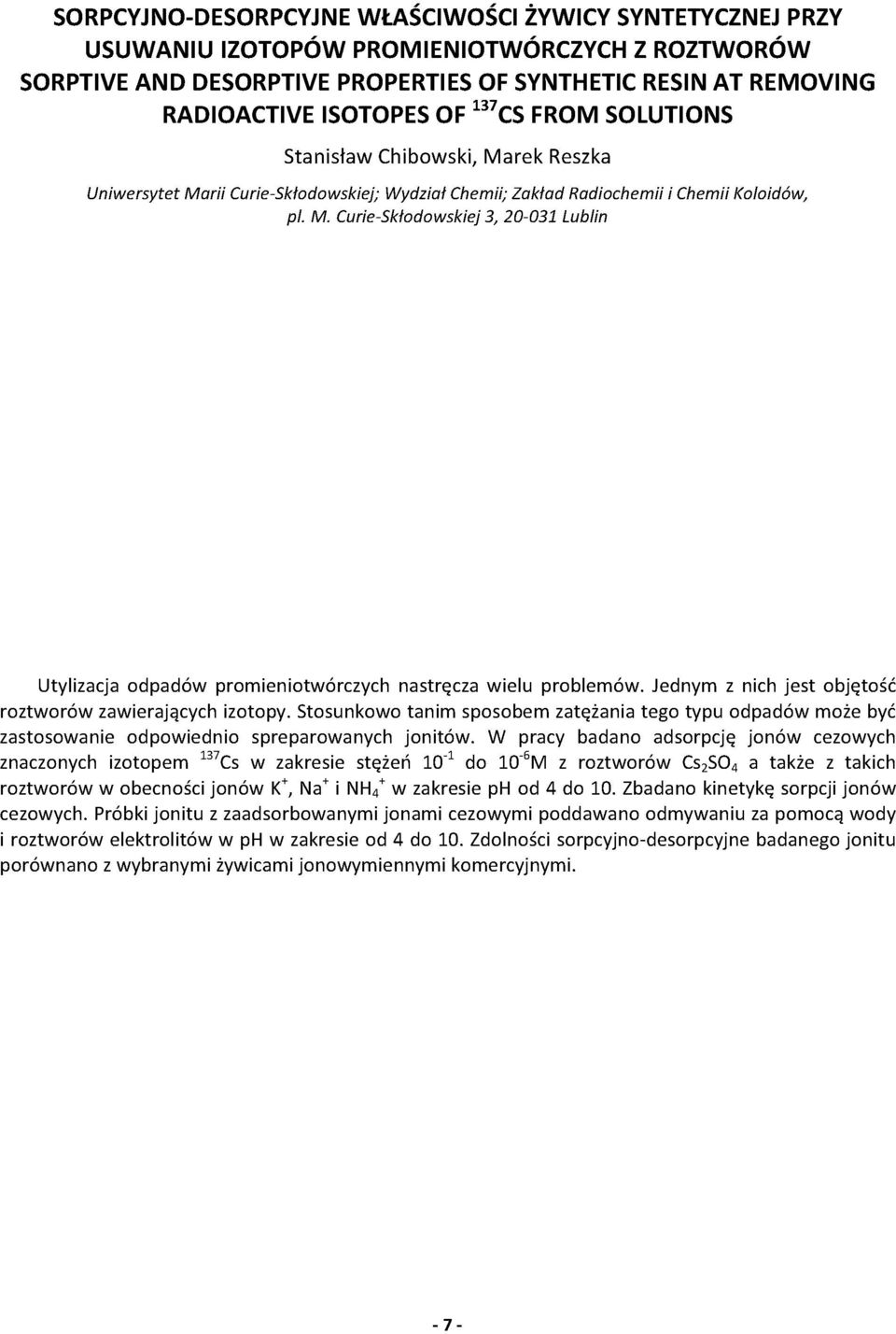 izotopy datowania radiochemicznego darmowe mn serwisy randkowe