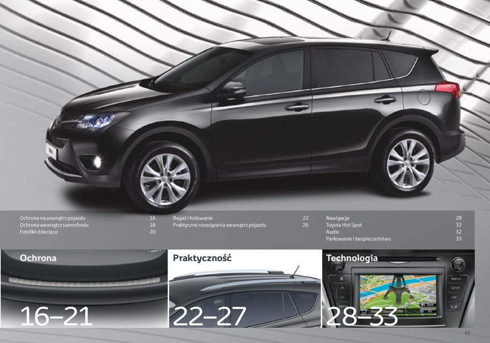 wewnątrz pojazdu 26 Nawigacja 28 Toyota Hot Spot 32 Audio 32