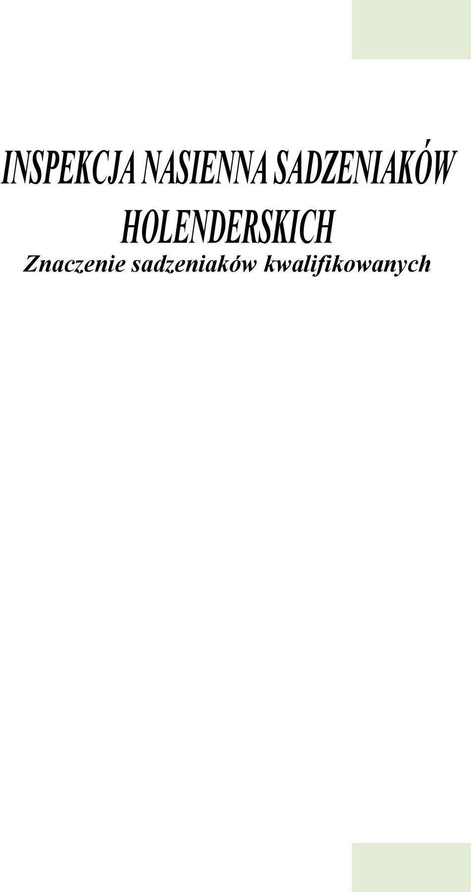 HOLENDERSKICH