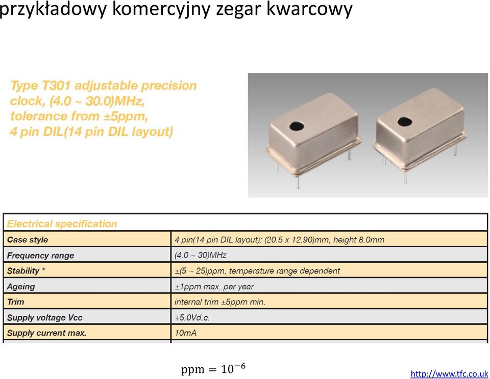 kwarcowy ppm = 10