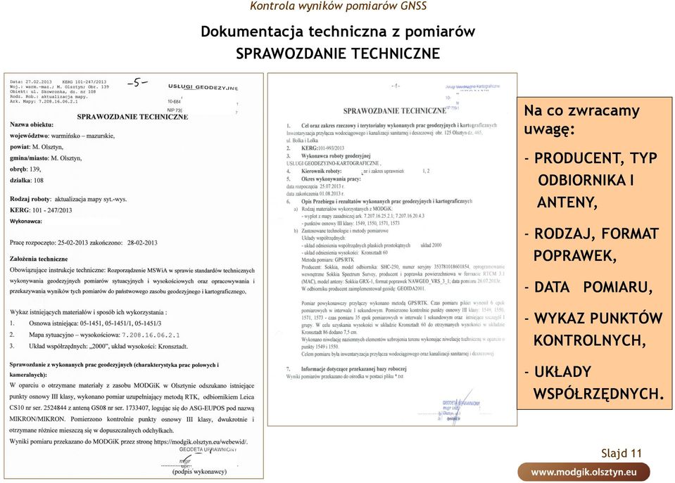 ODBIORNIKA I ANTENY, - RODZAJ, FORMAT POPRAWEK, - DATA