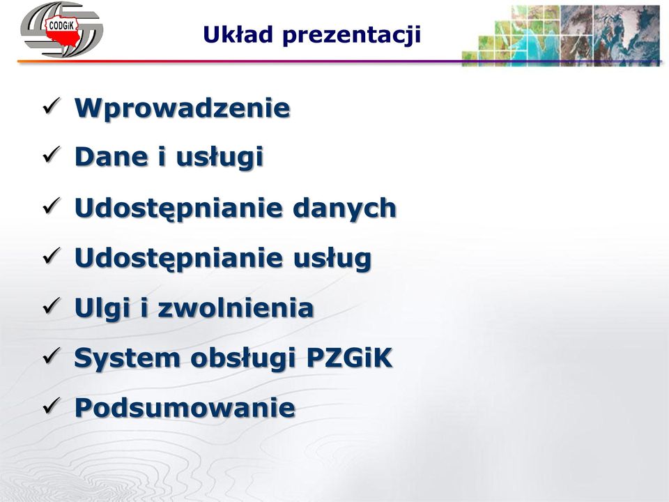 Udostępnianie usług Ulgi i